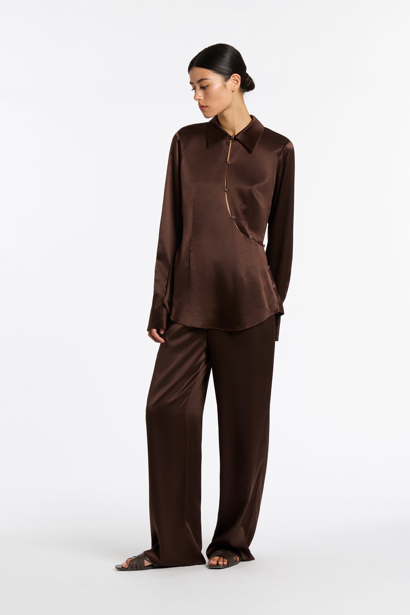 SIR the label Selita Pant CHOCOLATE