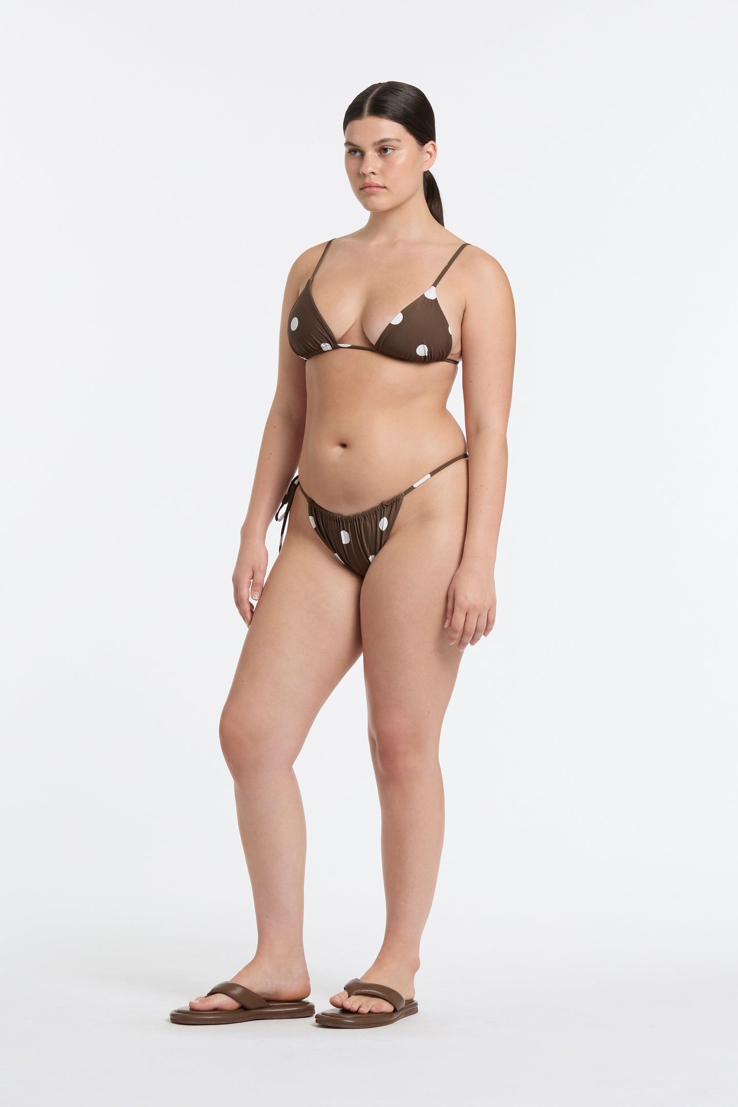 SIR the label Marlon String Brief CHOCOLAT POLKA