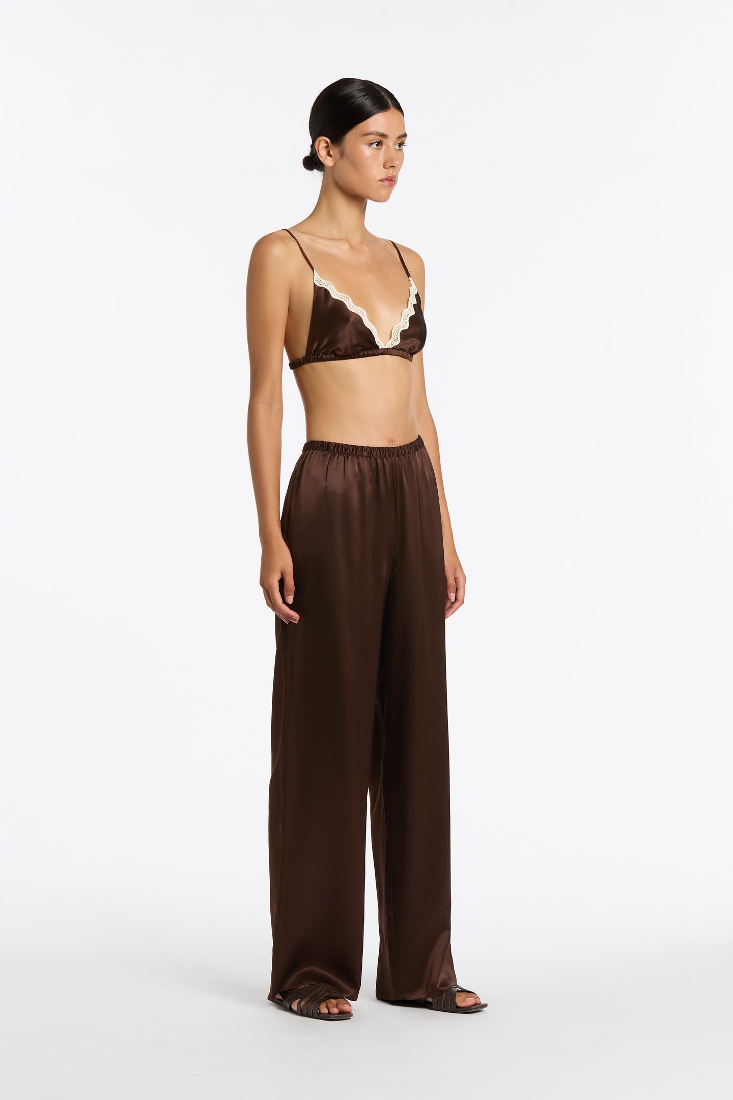 SIR the label Selita Pant CHOCOLATE