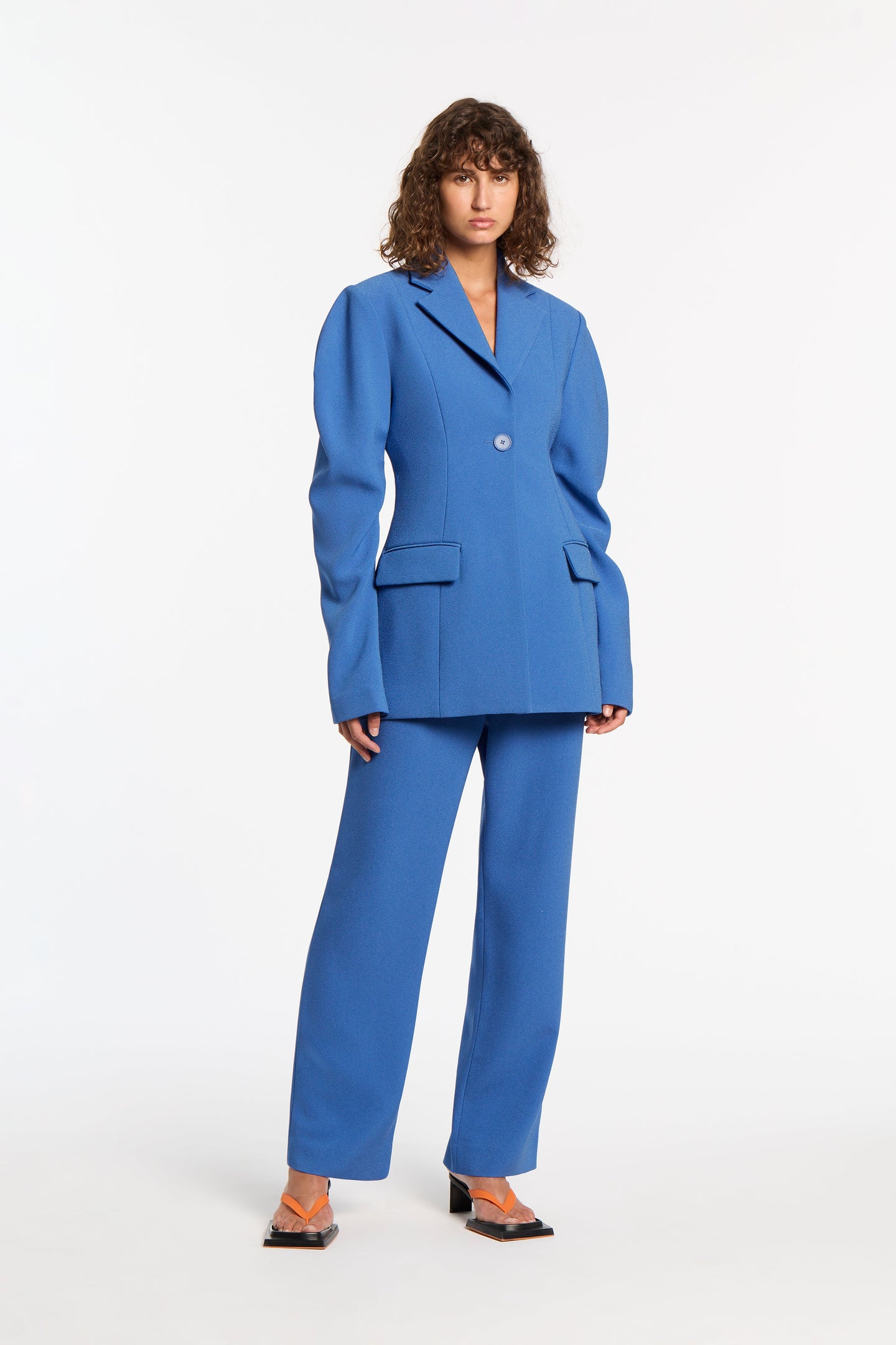 SIR the label Spoerri Sculpted Blazer Cobalt