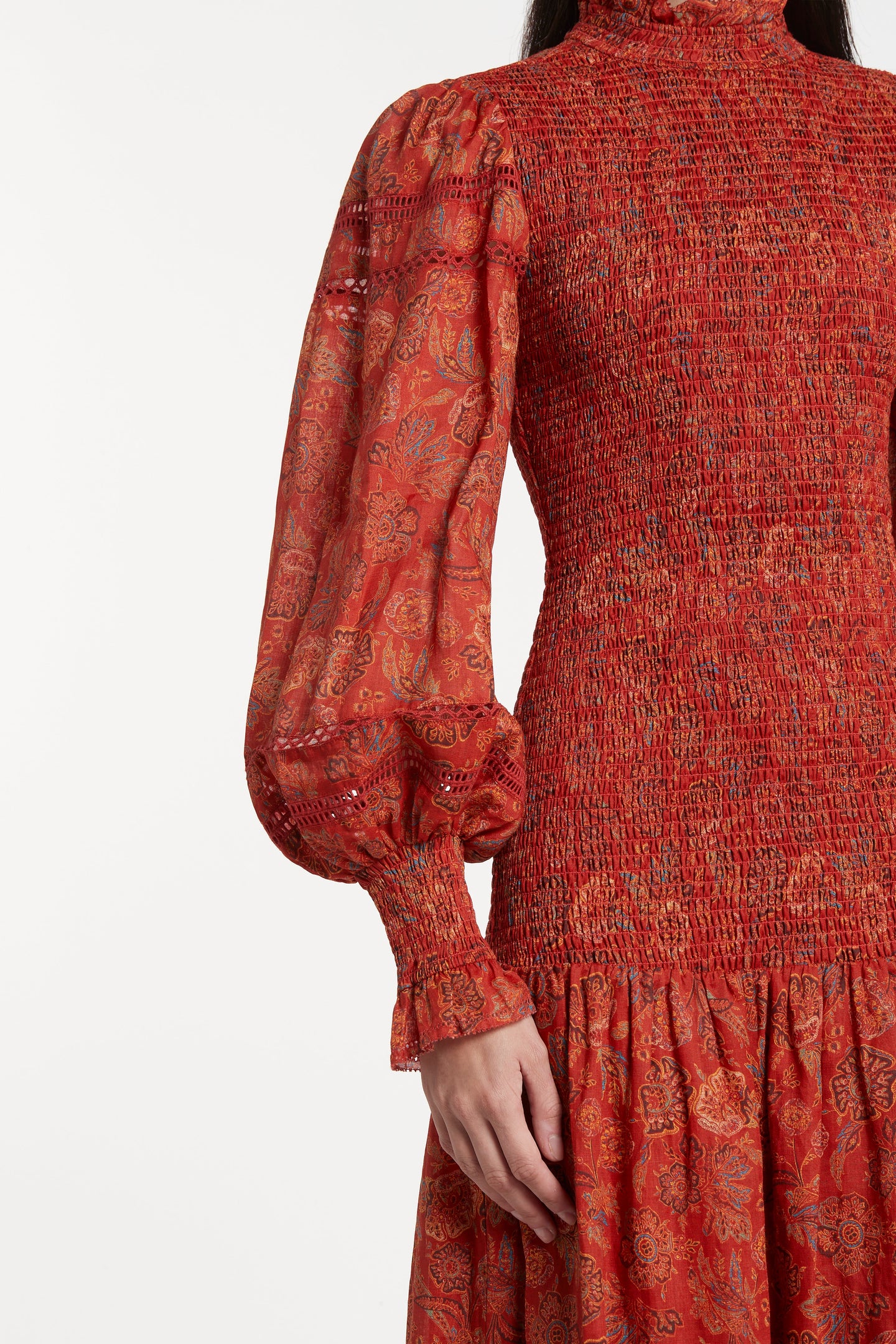 SIR the label Allegra Long Sleeve Gown IDALIA FLORAL PRINT