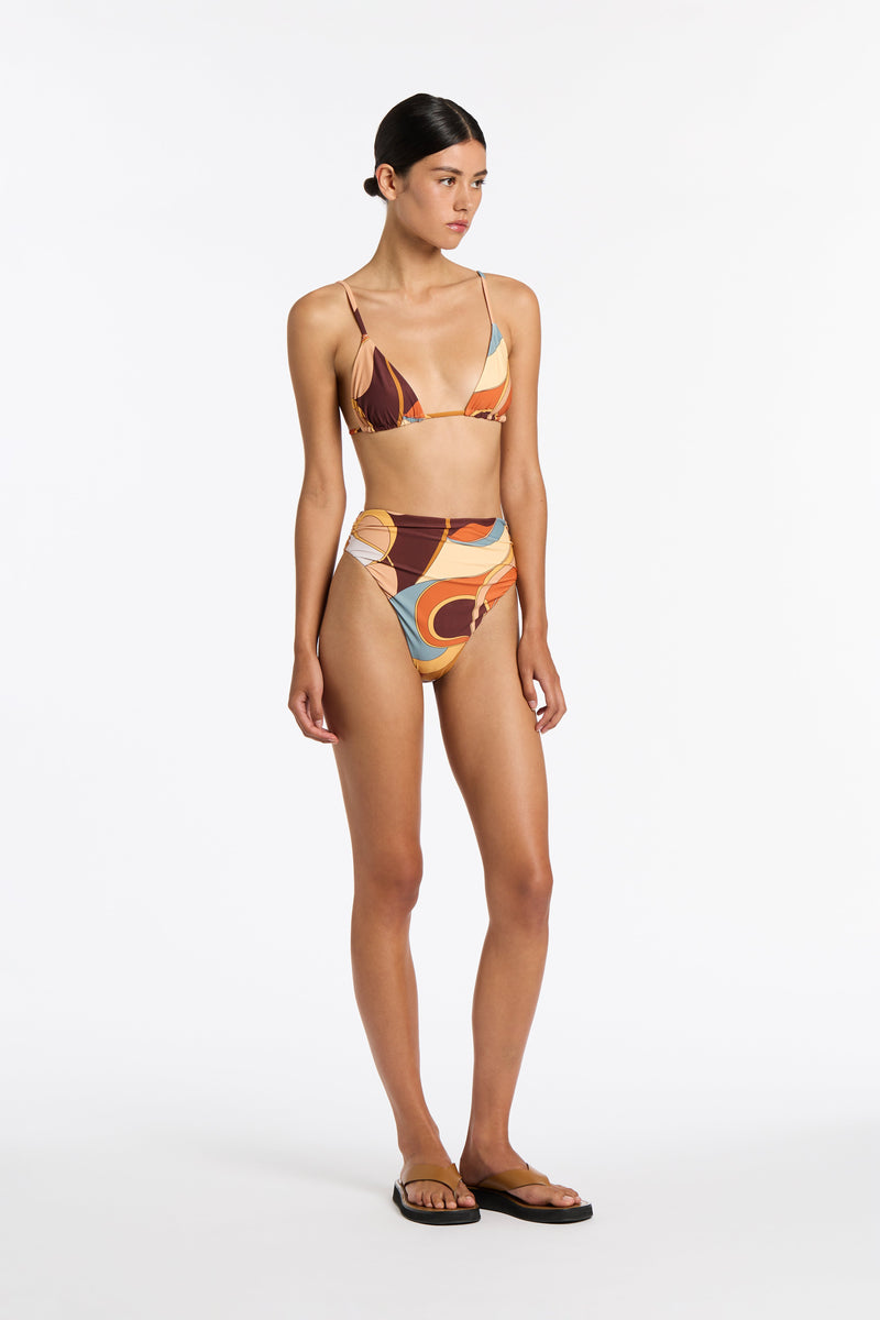 Vista Gathered High Cut Brief