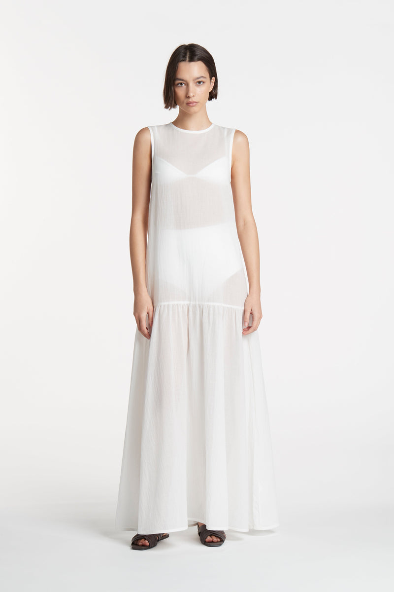 SIR the label Pascal Sleeveless Maxi Dress IVORY