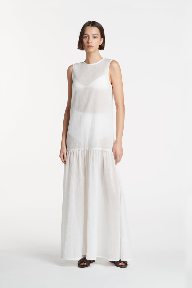 SIR the label Pascal Sleeveless Maxi Dress IVORY