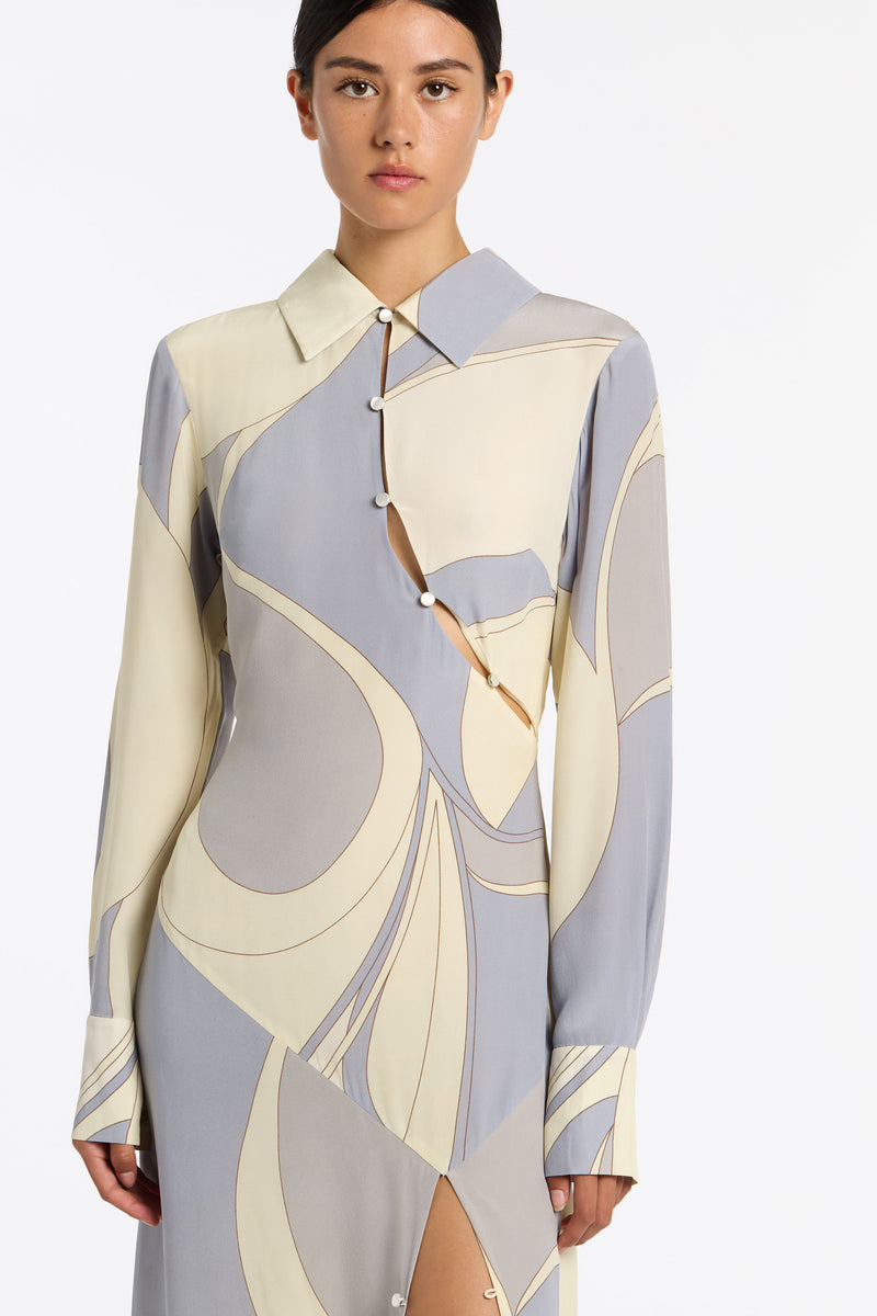 SIR the label Adrianna Shirt Dress CESCO PRINT