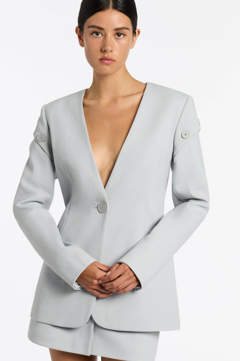 SIR the label Sandrine Deconstructed Blazer ICE BLUE