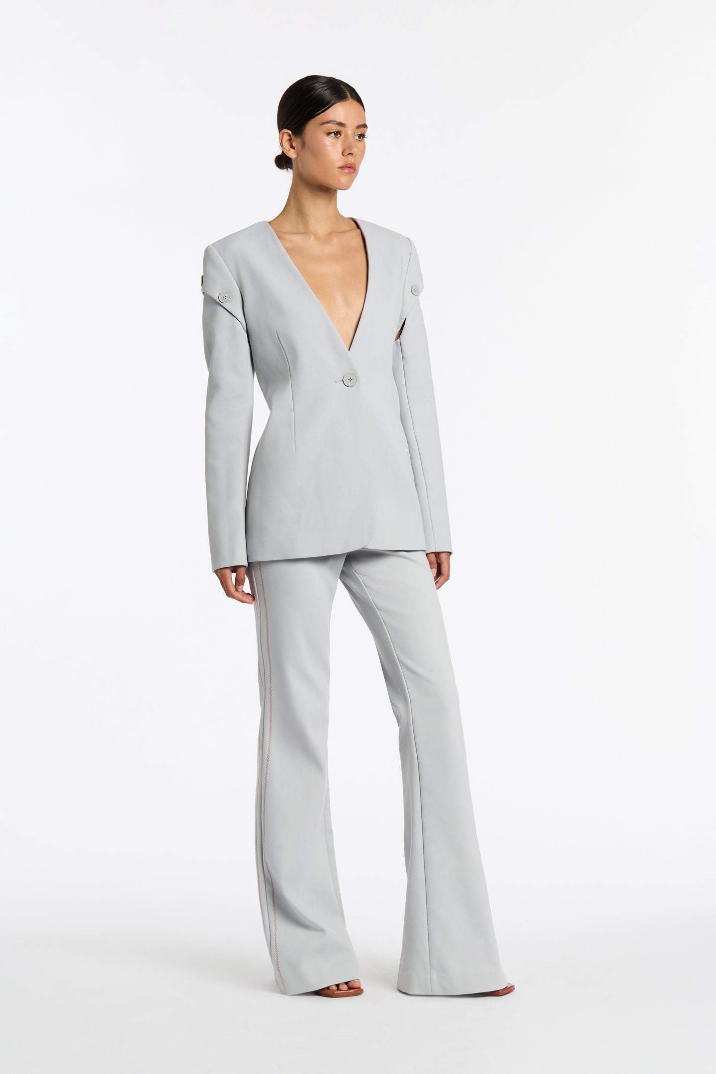 SIR the label Sandrine Flared Pant ICE BLUE