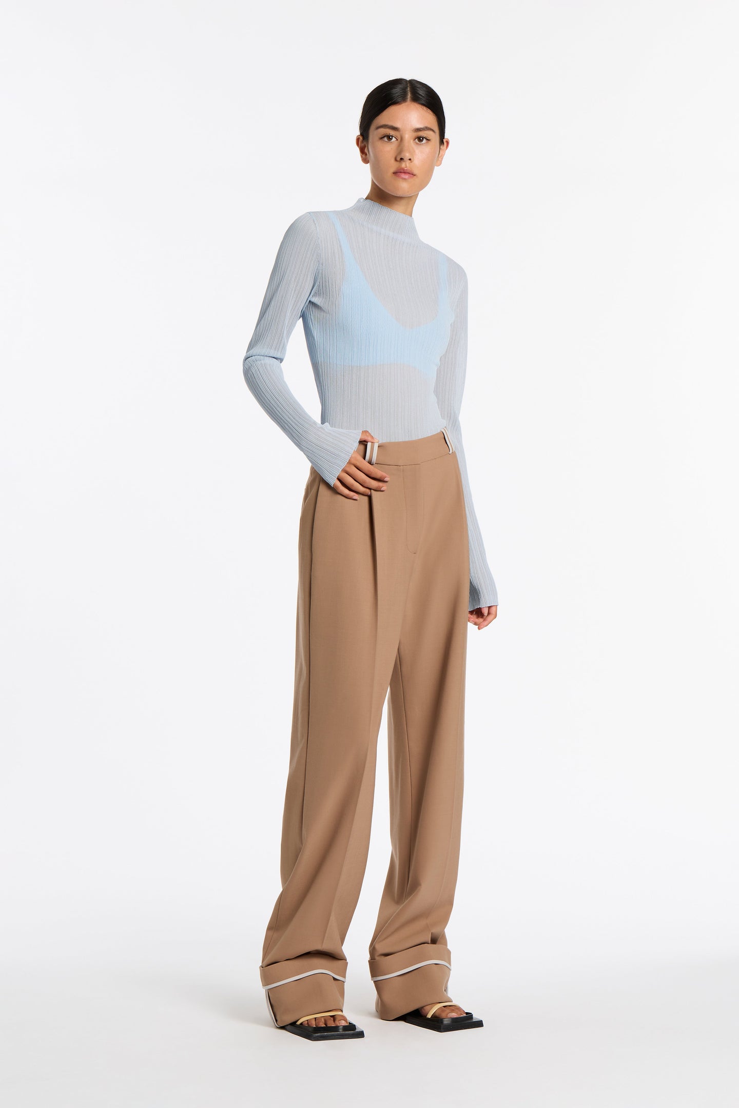 SIR the label Leni Cuff Trouser TAN